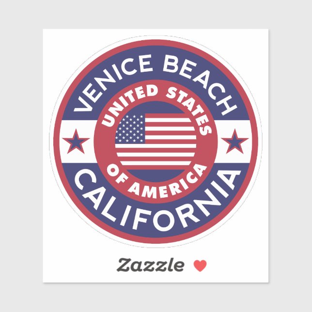 VENICE BEACH, California Sticker (Sheet)