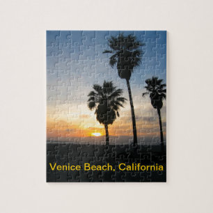 Venice Beach California Sunset Jigsaw Puzzle
