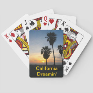 Venice Beach California Sunset Poker Cards