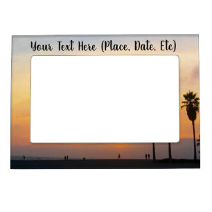 Venice Beach California Sunset Souvenir Kitchen To Magnetic Frame