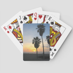 Venice Beach California Sunset Souvenir Poker Cards