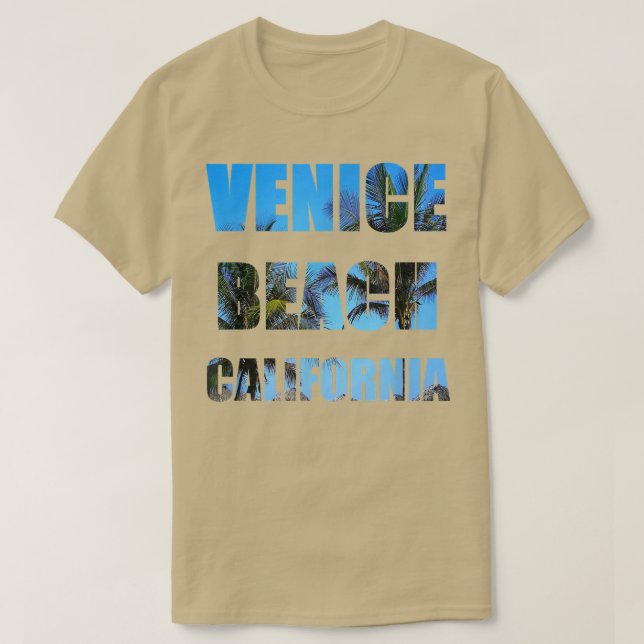 Venice Beach California Tee Shirt (Design Front)