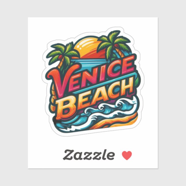 Venice Beach, California USA Sticker (Sheet)