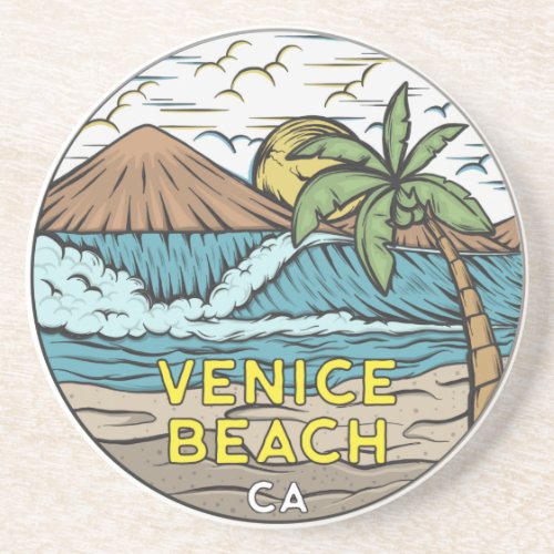 Venice Beach California Vintage  Coaster