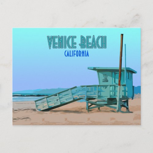 Venice Beach California Vintage Postcard