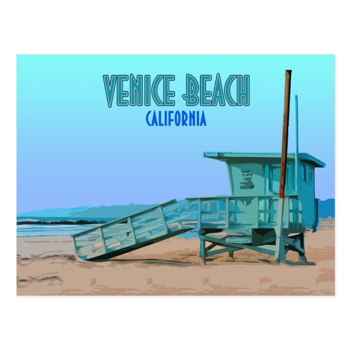 Venice Beach California Vintage Postcard Zazzle Com