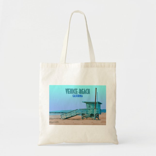 Venice Beach California Vintage Tote Bag (Front)