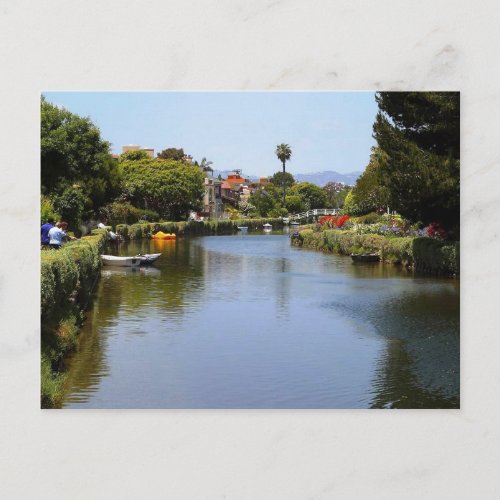 Venice Beach Canals Los Angeles Postcard