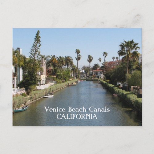 Venice Beach Canals Postcard Postcard