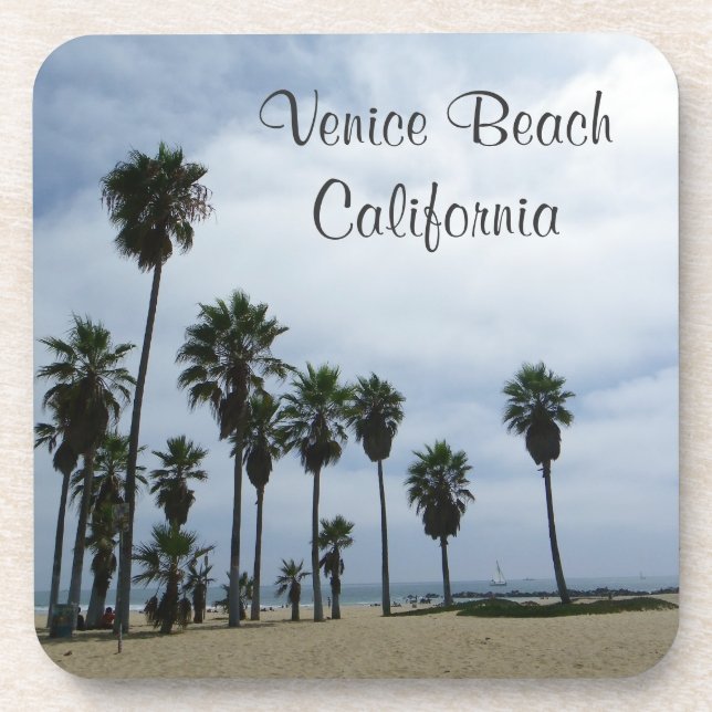 Venice Beach Cork Coasters! Drink Coaster (Front)