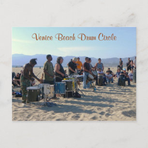 Venice Beach Drum Circle Postcard! Postcard