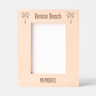 Venice Beach Florida Laser Engraved frame