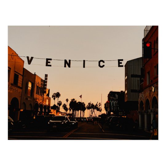 Venice Beach Market Street Postcard