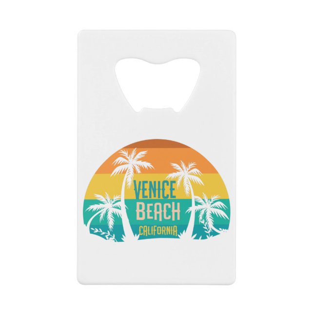 Venice Beach Retro Credit Card Bottle Opener (Front)