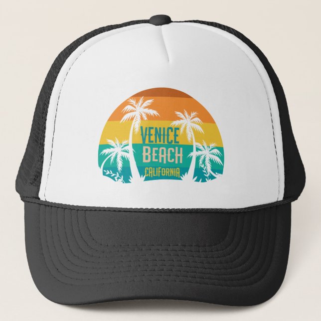 Venice Beach Retro Trucker Hat (Front)