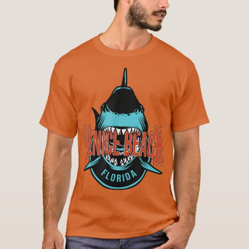 Venice Beach shark teeth Souvenir or Group Vacatio T_Shirt