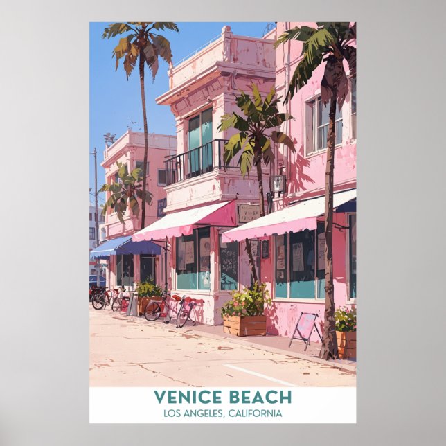 Venice Beach Street - California Poster (Front)