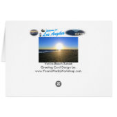 Venice Beach Sunset Cards (Back Horizontal)
