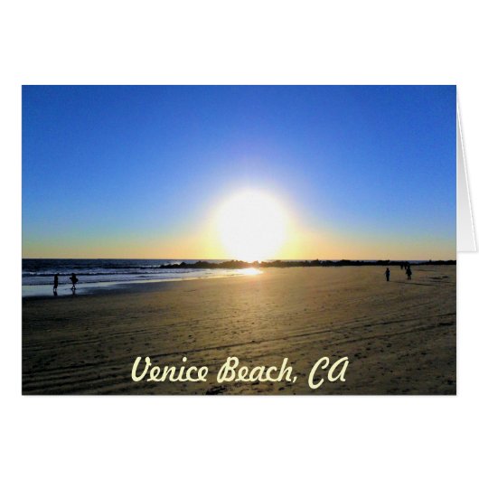 Venice Beach Sunset Cards (Front Horizontal)