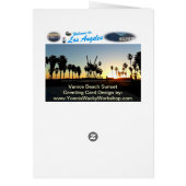 Venice Beach Sunset Cards (Back)