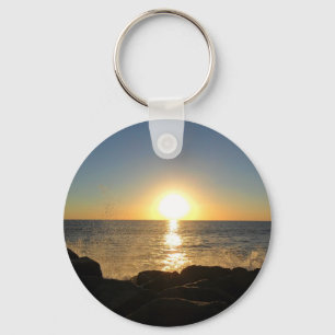 Venice Beach Sunset Keychain