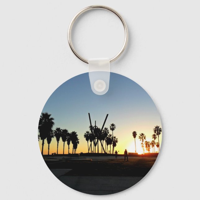 Venice Beach Sunset Keychain (Front)