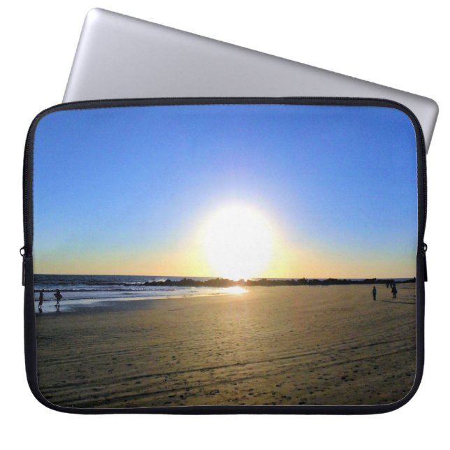 Venice Beach Sunset Laptop Sleeve (Front)