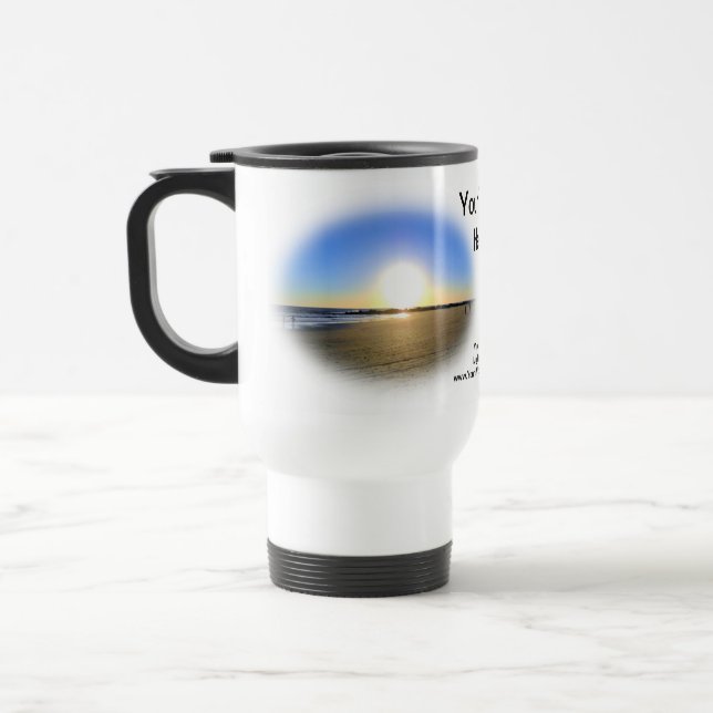Venice Beach Sunset Travel Mug (Left)