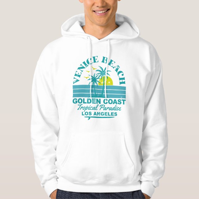 Venice Beach Sunset –Tropical Paradise Hoodie (Front)