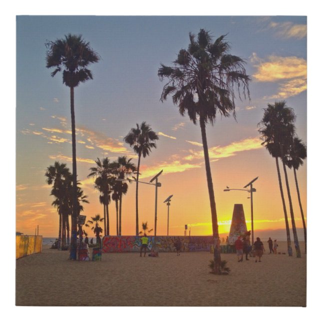 Venice Beach Sunset Wall Art Graffiti Spray Paint (Front)