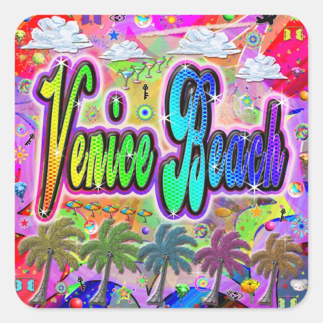 Venice Beach Vista Express Sticker (Front)