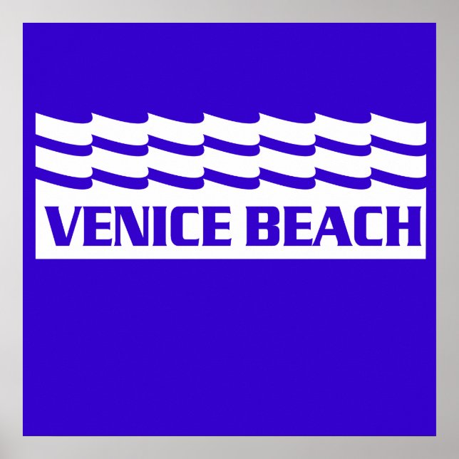 Venice Beach Waves Poster (Front)