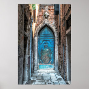 Venice Blue Door Poster