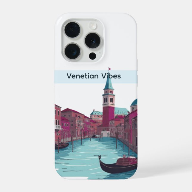 Venice Blue Drift Modern Cool Aesthetic Phone Case (Back)
