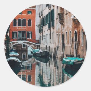 Venice Boats Classic Round Sticker