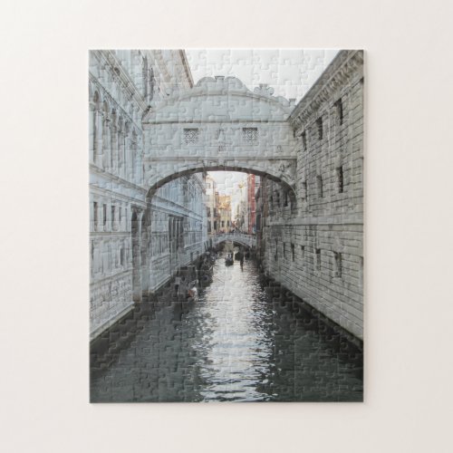Venice Bridge of Signs Photograph Jigsaw Puzzle
