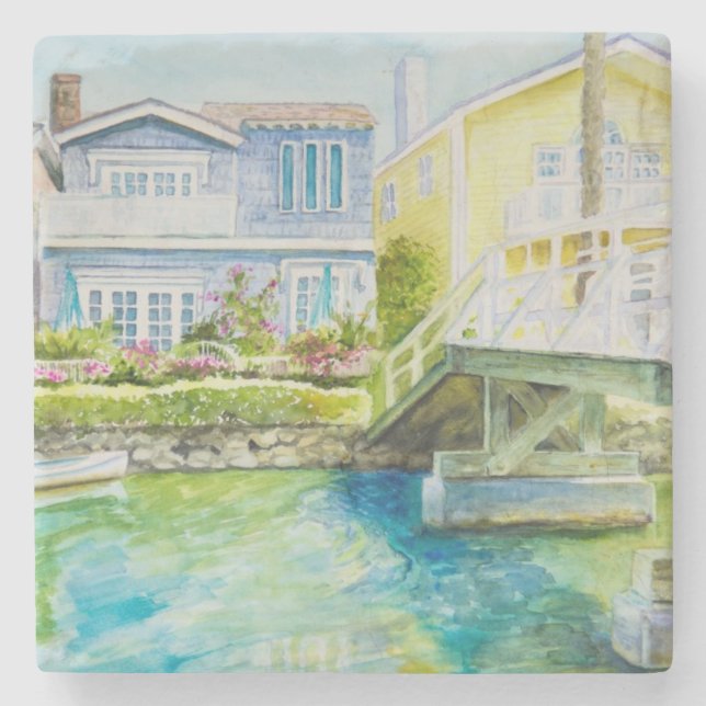 Venice Bridge Stone Coaster (Front)