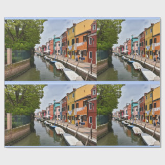Venice Burano Coffee Mug Wrapping Paper