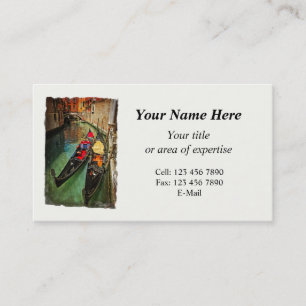 Venice Business Card with 2014 calendar
