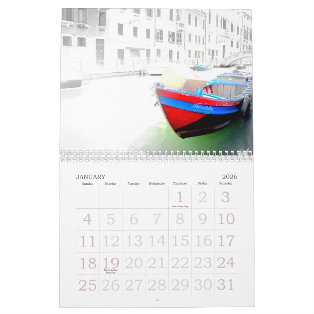VENICE CALENDAR (Jan 2026)
