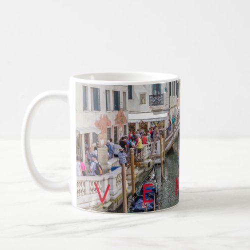 Venice canal and bridge coffee mug