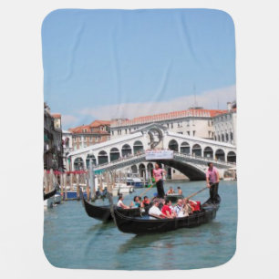 Venice Canal Baby Blanket