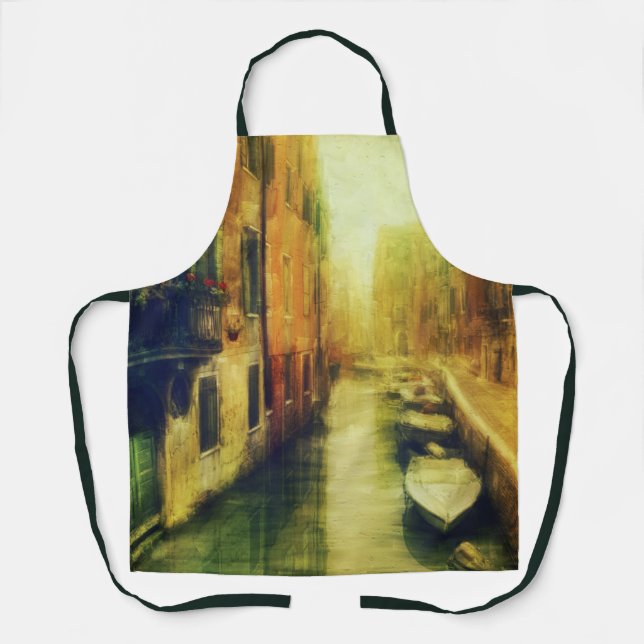 Venice Canal Balcony Painting Apron (Front)