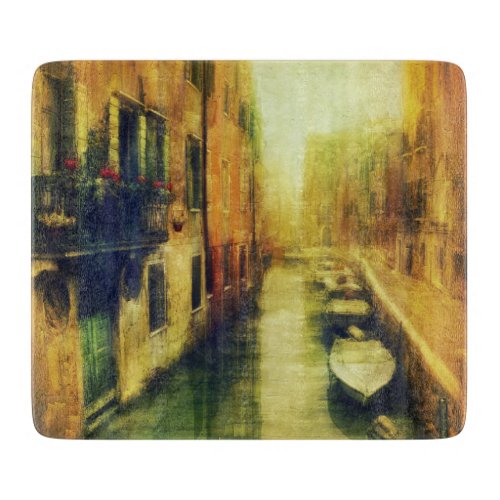 Venice Canal Balcony Painting Cutting Board