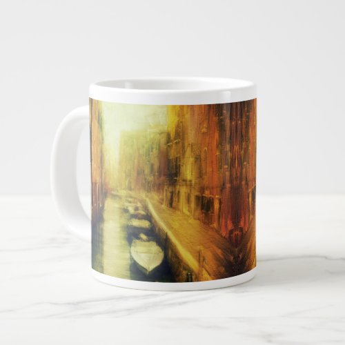 Venice Canal Balcony Painting Giant Coffee Mug