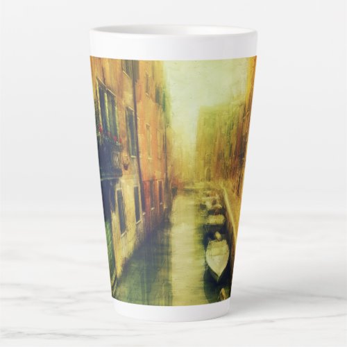Venice Canal Balcony Painting Latte Mug