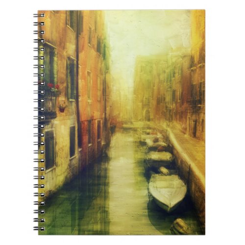 Venice Canal Balcony Painting Notebook
