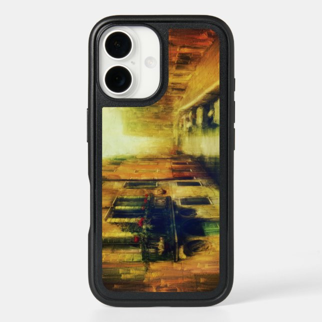 Venice Canal Balcony Painting Otterbox iPhone Case (Back)