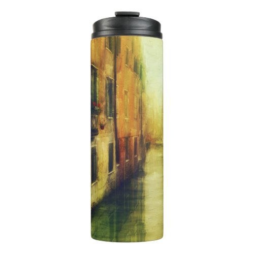 Venice Canal Balcony Painting Thermal Tumbler