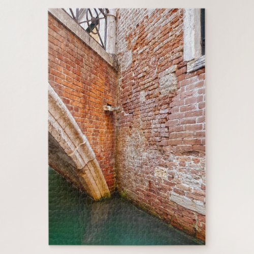Venice Canal Bridge Brick Wall Architecture Jigsaw Puzzle